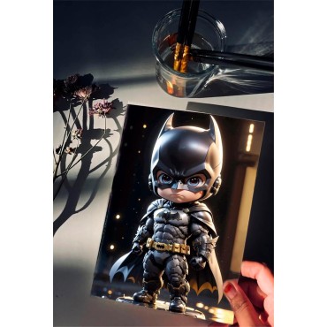 Placa Decorativa Baby Batman CHIBI DC Metálica Cuadro Póster HD
