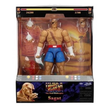 Figura Sagat Street Fighter II The Final Challengers Articulada 19 cms