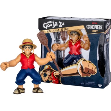Figura Monkey D. Luffy One Piece Heroes of Goo Jit Zu Elástica 12 cms