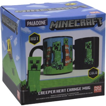 Taza Térmica Creeper Minecraft Cerámica 320 mls