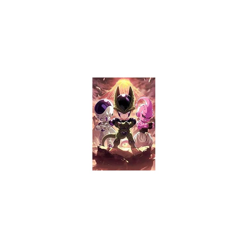 Placa Decorativa Baby Villanos CHIBI Dragon Ball Z Metálica Cuadro Póster HD