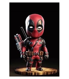Placa Decorativa Baby Deadpool CHIBI Marvel Metálica Cuadro Póster HD