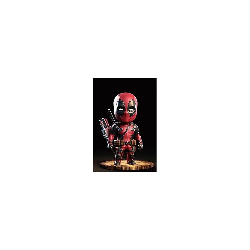 Placa Decorativa Baby Deadpool CHIBI Marvel Metálica Cuadro Póster HD