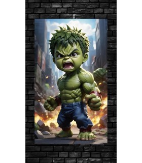 Placa Decorativa Baby Hluk CHIBI Metálica Cuadro Póster HD