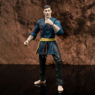 Figura JCVD Jean Claude Van Damme Blue Gi Deluxe Articulada 18 cms