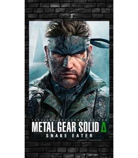 Placa Decorativa Metal Gear Solid Snake Eater Metálica Cuadro Póster HD