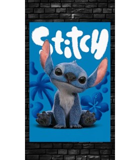 Placa Decorativa Stitch Lilo & Stitch Disney Metálica Cuadro Póster HD