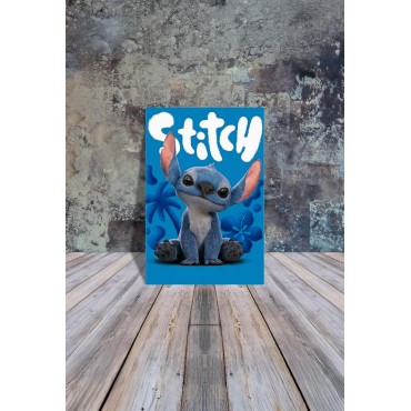 Placa Decorativa Stitch Lilo & Stitch Disney Metálica Cuadro Póster HD