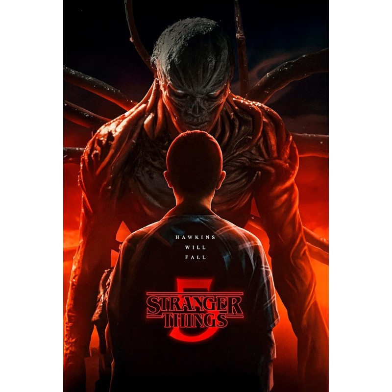 Placa Decorativa Vecna & Eleven Stranger Things 5 Metálica Cuadro Póster HD