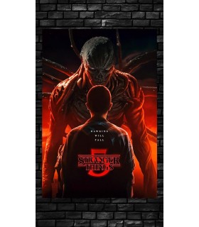 Placa Decorativa Vecna & Eleven Stranger Things 5 Metálica Cuadro Póster HD