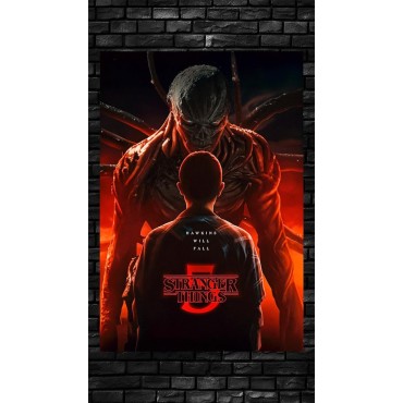 Placa Decorativa Vecna & Eleven Stranger Things 5 Metálica Cuadro Póster HD