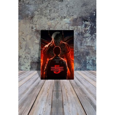 Placa Decorativa Vecna & Eleven Stranger Things 5 Metálica Cuadro Póster HD