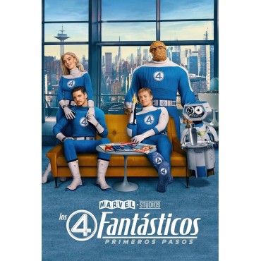 Placa Decorativa Los 4 Fantastiscos Primeros Pasos Marvel Metálica Cuadro Póster HD