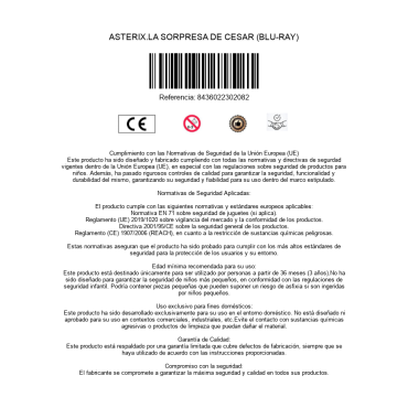 ASTERIX.LA SORPRESA DE CESAR (BLU-RAY)