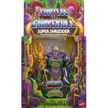 Figura Super Shredder Turtles Of Grayskull Masters of the Universe X Teenage Mutant Ninja Turtles Articulada 14 cms