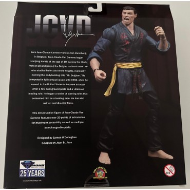 Figura JCVD Jean Claude Van Damme Blue Gi Deluxe Articulada 18 cms