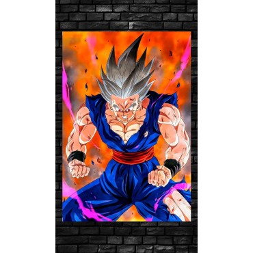 Placa Decorativa Gohan Beast Metálica Cuadro Póster HD