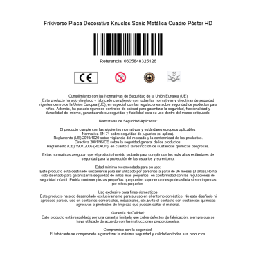 Placa Decorativa Knucles Sonic Metálica Cuadro Póster HD