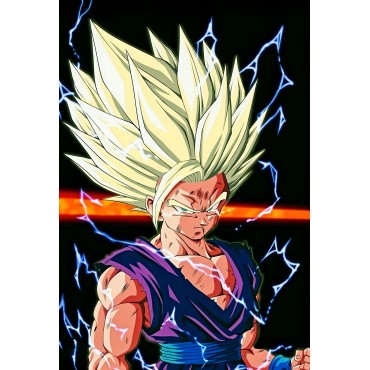 Placa Decorativa Gohan Metálica Cuadro Póster HD