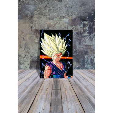 Placa Decorativa Gohan Metálica Cuadro Póster HD