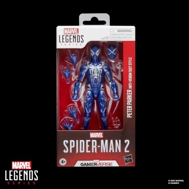 Marvel Legends Series Gamerverse Peter Parker, Traje Anti-Venom, Figura de acción de Spider-Man